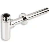 Novaservis Siphon de lavabo tout métal , rond chromé