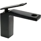 Fala Mitigeur monocommandé pour lavabo anguleux noir Noir 1 75880