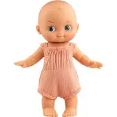 Paola Reina doll Mini Pancha - Poupée bébé grenouillère rose saumon 28cm