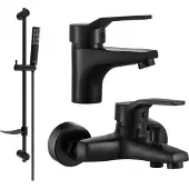 Mexen Caro DF72 SET mitigeur bain et lavabo, noir (746603DF72-70)