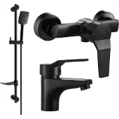 Mexen Caro DF62 set de douche, Noir - 746604DF62-70