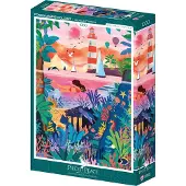 Pieces & Peace Puzzle Fonds Marins Colorés - 1000 pièces