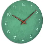 TFA-Dostmann TFA - Horloge murale analogique 60.3054 - vert jade bleu tourterelle gris béton