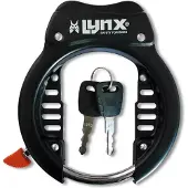 Lynx SecureLock - Antivol à cadre de haute sécurité Noir, pour vélos hollandais