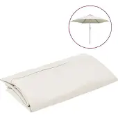 vidaXL Housse de rechange pour parasol sable blanc 300 cm