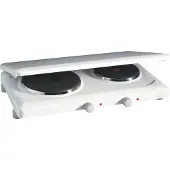 Rommelsbacher Plaque de cuisson THL 3097 A 2 plaques de cuisson avec couvercle 3000 watts blanc