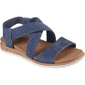 SKECHERS Bobs Desert Kiss Low Sandalen Plat - Blauw - Maat 40
