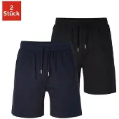 Le jogger Pantalon de pyjama bleu marine / noir