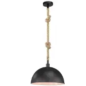 FISCHER&HONSEL GMBH Lampe suspendue rurale Rope avec corde