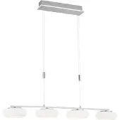 Q-SMART-HOME Lampe suspendue 4 lumières Q-Etienne en métal droit