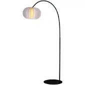 Masterlight Lampe à arc design Arena avec capuche blanche