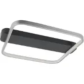 Highlight Plafonnier design Ascona noir avec nickel 40cm