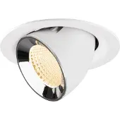 SLV Spot encastré Numinos Gimble M blanc/chrome 2700K - 40 deg