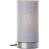 Brilliant Lampe de table Scarlett nickel avec gris