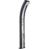 Star Pump Douche hybride Dada Curve 40L - 228 cm - Socle : 32.4x14cm - Anthracite / Alu brossé