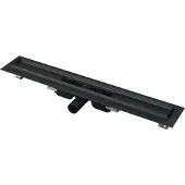 Alca Caniveau de douche APZ101 LOW 850 mm noir mat RAL9005 (850 mm)