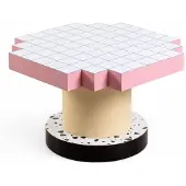Seletti Table basse Supercoffee à grille bleue
