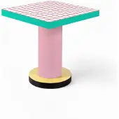 Seletti Table Superlounge, table à manger à grille rouge