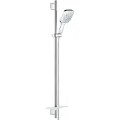GROHE Rainshower SmartActive Cube 130 Set de barre de douche 900 mm, 3 types de jets, 26587000