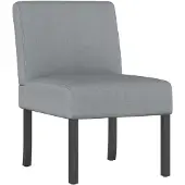 vidaXL Fauteuil sans accoudoirs gris clair tissu