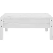 vidaXL Tabouret de jardin Blanc Pin massif