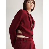 4TAILORS Blazer 'Tia' rouge foncé