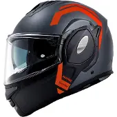 Vito Reverse, casque modulaire ,Mat Gris/Noir/Orange ,S