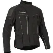 Halvarssons Veste de moto textile imperméable Mora V2, noire, taille 56