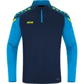 Jako T-Shirt fonctionnel 'Challenge' bleu marine / bleu cyan / bleu néon / jaune