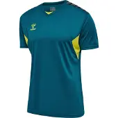 Hummel T-Shirt fonctionnel 'Authentic' bleu cyan / gris / roseau / noir