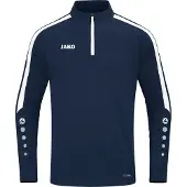 Jako Top zippé pour enfants Power, Couleur:marine, Taille:140