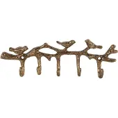 Clayre & Eef 6Y5883 Crochet mural doré 18x2x6 cm
