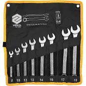 TRIZERATOP Jeu de clés mixtes 8-19 mm, 8 pièces