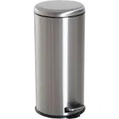 Aosom Poubelle à pédale inox argent 30L