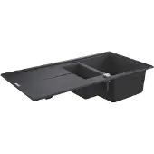 GROHE K400 - Evier composite avec égouttoir Noir granite 1000 x 500 mm 31642AP0