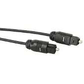 KASH Câble de connexion audio numérique Toslink (1x Toslink mâle (ODT) (1.50 m, Câble Toslink)