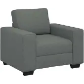 vidaXL Fauteuil gris foncé 100x77x82 cm Tissu