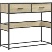 vidaXL Table console chêne sonoma 90x35x80 cm bois d'ingénierie