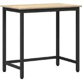 vidaXL Table Chêne Sonoma 100 x 50 x 76,5 cm Ingénierie Bois et acier