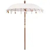 vidaXL Parasol balinais crème 190 x 190 x 260 cm