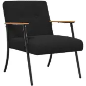 vidaXL fauteuil Noir 59 x 75 x 78 cm