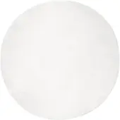 vidaXL Tapis en Fourrure Synthétique de Lapin Blanc Ø 120 cm Polyester