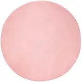 vidaXL Tapis antidérapant en Fourrure artificielle Olite Rose Ø 200 cm Polyester
