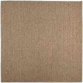 vidaXL Tapis carré AGIRA Naturel 120 x 120 cm Polyester
