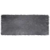 vidaXL Tapis en Peau de Mouton Synthétique Anthracite 80 x 200 cm