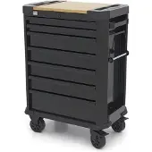 HBM BM servante d'atelier 7 tiroirs, 71 cm, noir