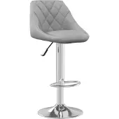 vidaXL Tabouret de bar en velours gris clair