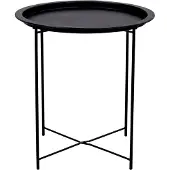 Ebuy24 Baro Table basse d'angle, noir.