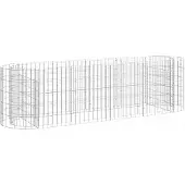 vidaXL Gabion haut-plateau Fer galvanisé 190x50x50 cm