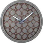 Nextime Horloge murale polyrésine bois gris Ø 39 cm